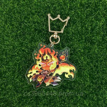 Акриловий брелок з Печивом Вогняного Духа / Fire Spirit Cookie з гри Cookie Run: Kingdom 2664532294 фото