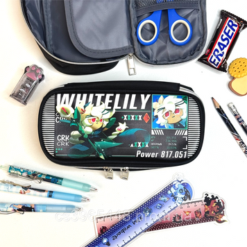 Шкільний пенал з White Lily\Біла лілія по CookieRun Kingdom\Кукі ран 2737076699 фото